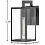 5_Max 13 1/4"H Black Outdoor Wall Light by Hinkley Lighting more views
