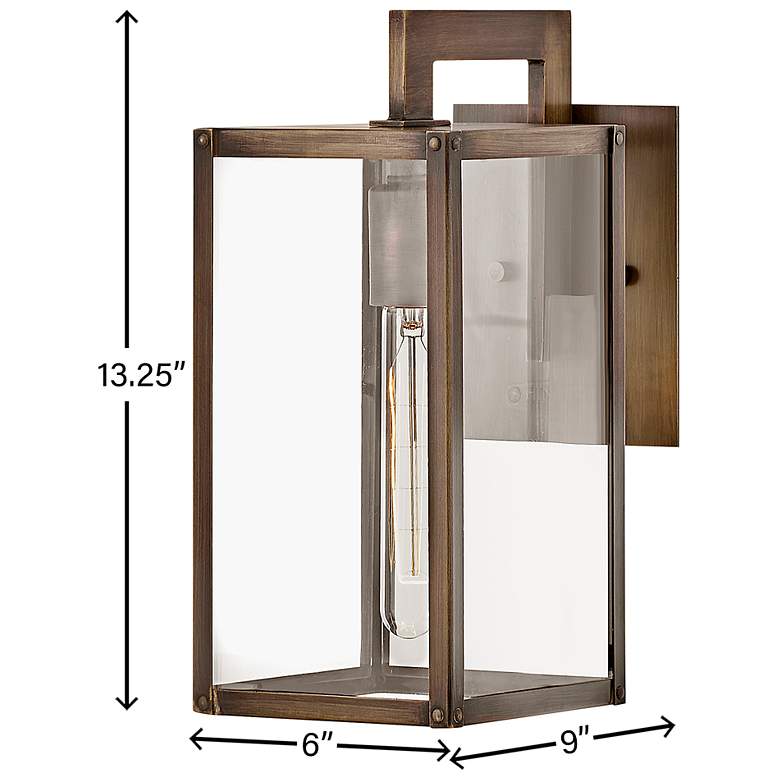 Image 5 Max 13 1/4"H Brown Outdoor Wall Light by Hinkley Lighting more views