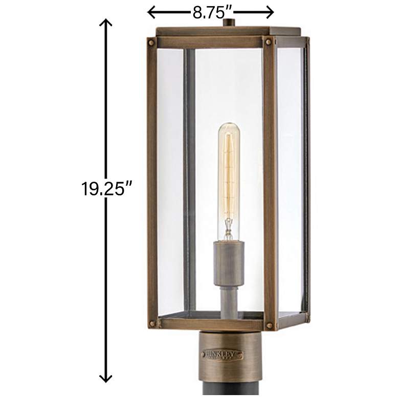 Image 5 Max 18 1/2" High Burnished Bronze Outdoor Post Light more views