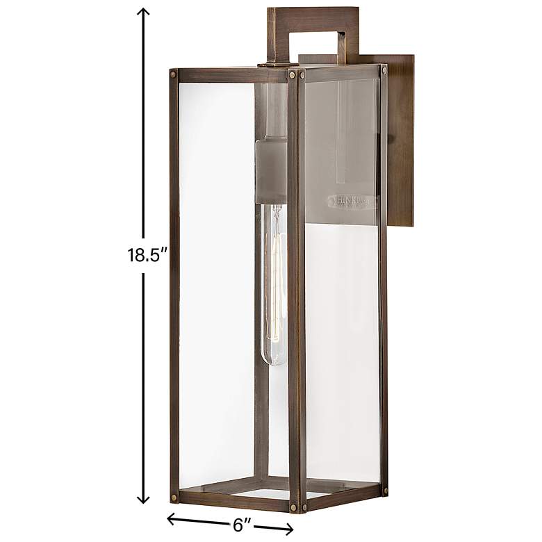 Image 6 Max 18 1/2"H Brown Outdoor Wall Light by Hinkley Lighting more views