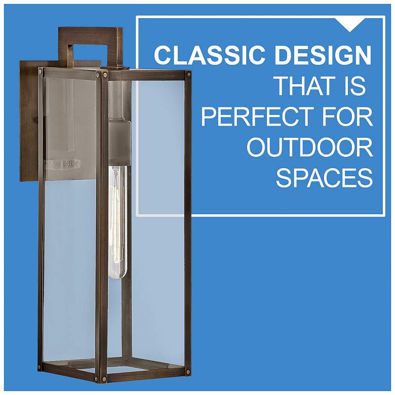 Image 7 Max 18 1/2"H Brown Outdoor Wall Light by Hinkley Lighting more views