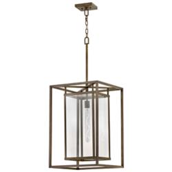 Max 40 3/4" High Burnished Bronze LED Outdoor Hanging Light