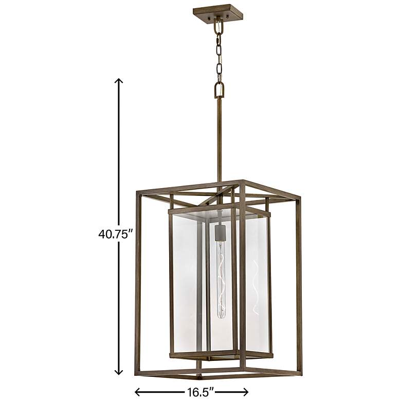 Image 6 Max 40 3/4" High Burnished Bronze LED Outdoor Hanging Light more views