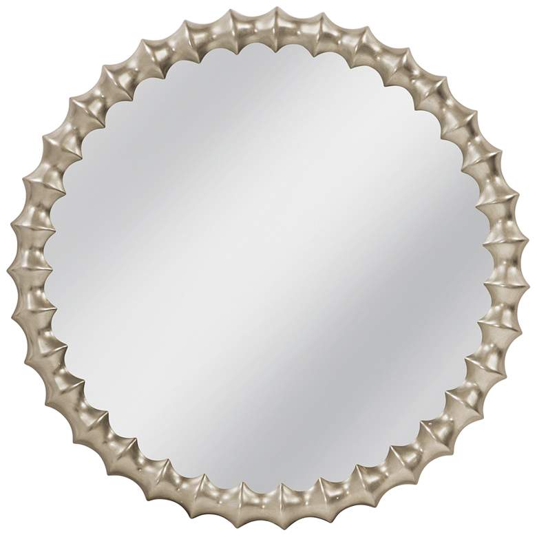 Image 1 Max 44" x 44" Antique Silver Wall Mirror