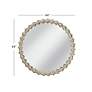 5_Max Antique Silver 44" Round Oversized Wall Mirror more views