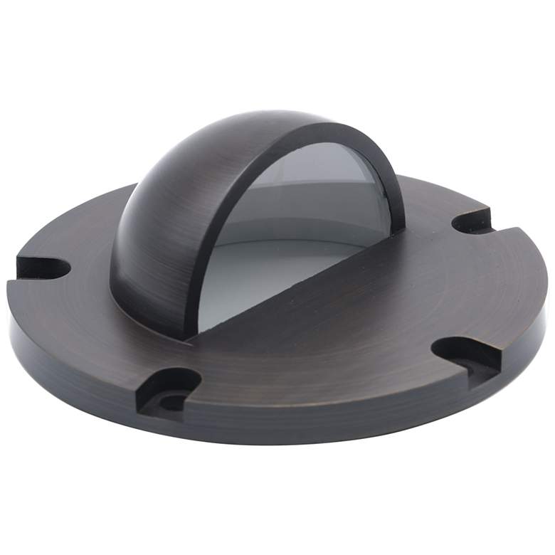 Image 1 Max Weathered Bronze Scoop Cover for In-Ground Well Light
