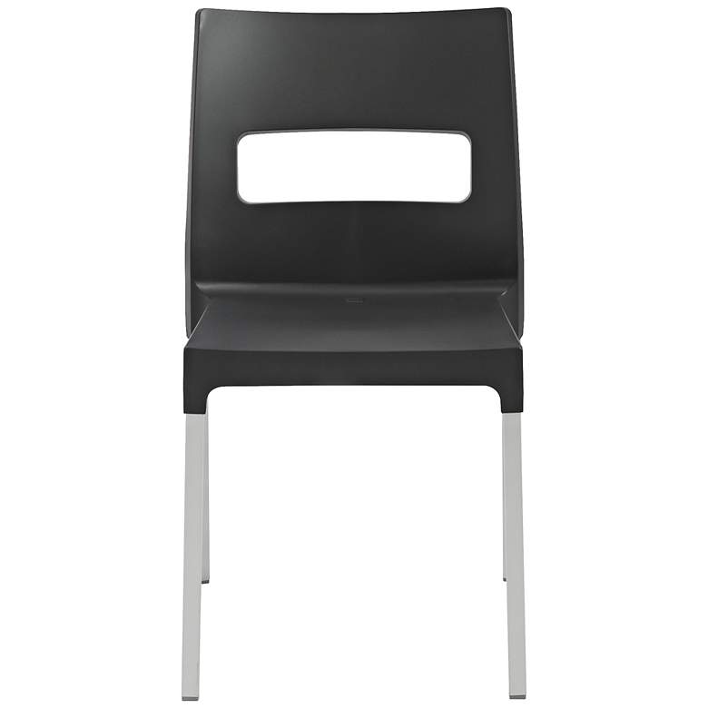 Image 1 Maxi Diva Molded Anthracite Outdoor Side Chairs Set of 4