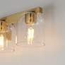6_Maxim 29 1/2"W Natural Aged Brass 4-Light Vanity Bath Light more views