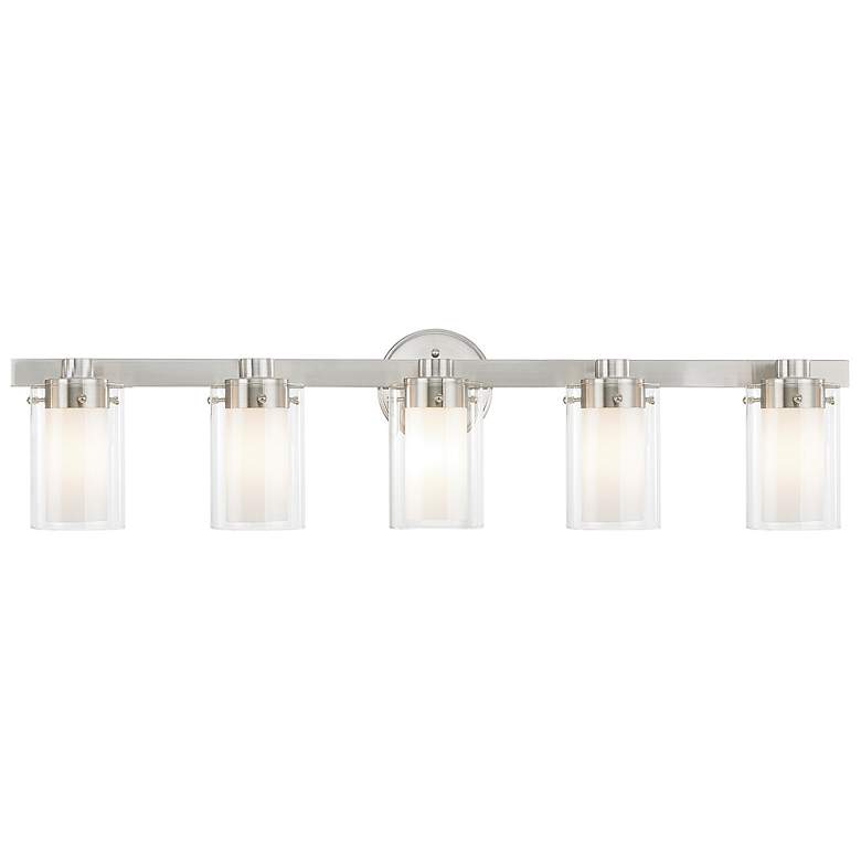 Image 2 Maxim 35 1/2" Wide Brushed Nickel 5-Light Vanity Bath Light