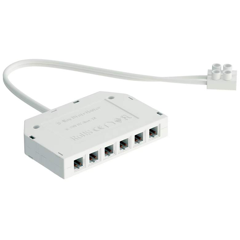Image 1 Maxim 6 Port Hub for Low Voltage Plug Connection White