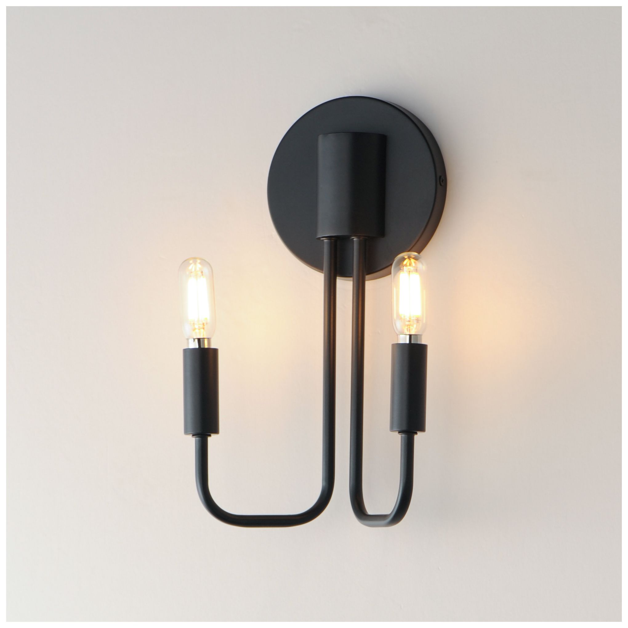 Image 5 Maxim Abner 12" High Black 2-Light Wall Sconce more views