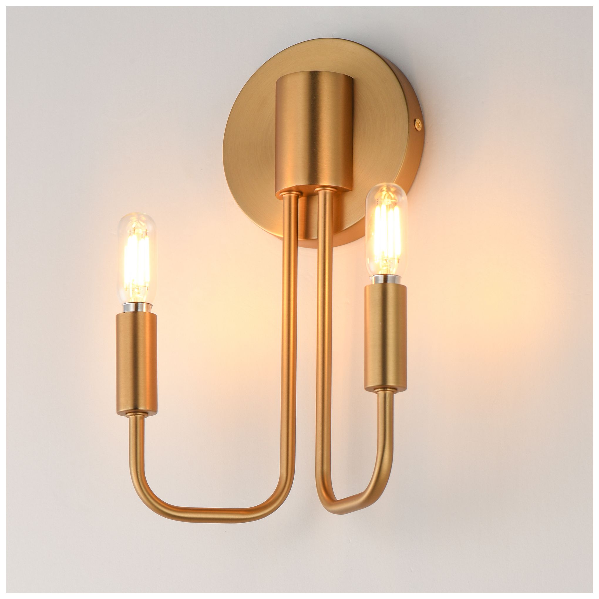 Image 6 Maxim Abner 12" High Natural Aged Brass 2-Light Wall Sconce more views