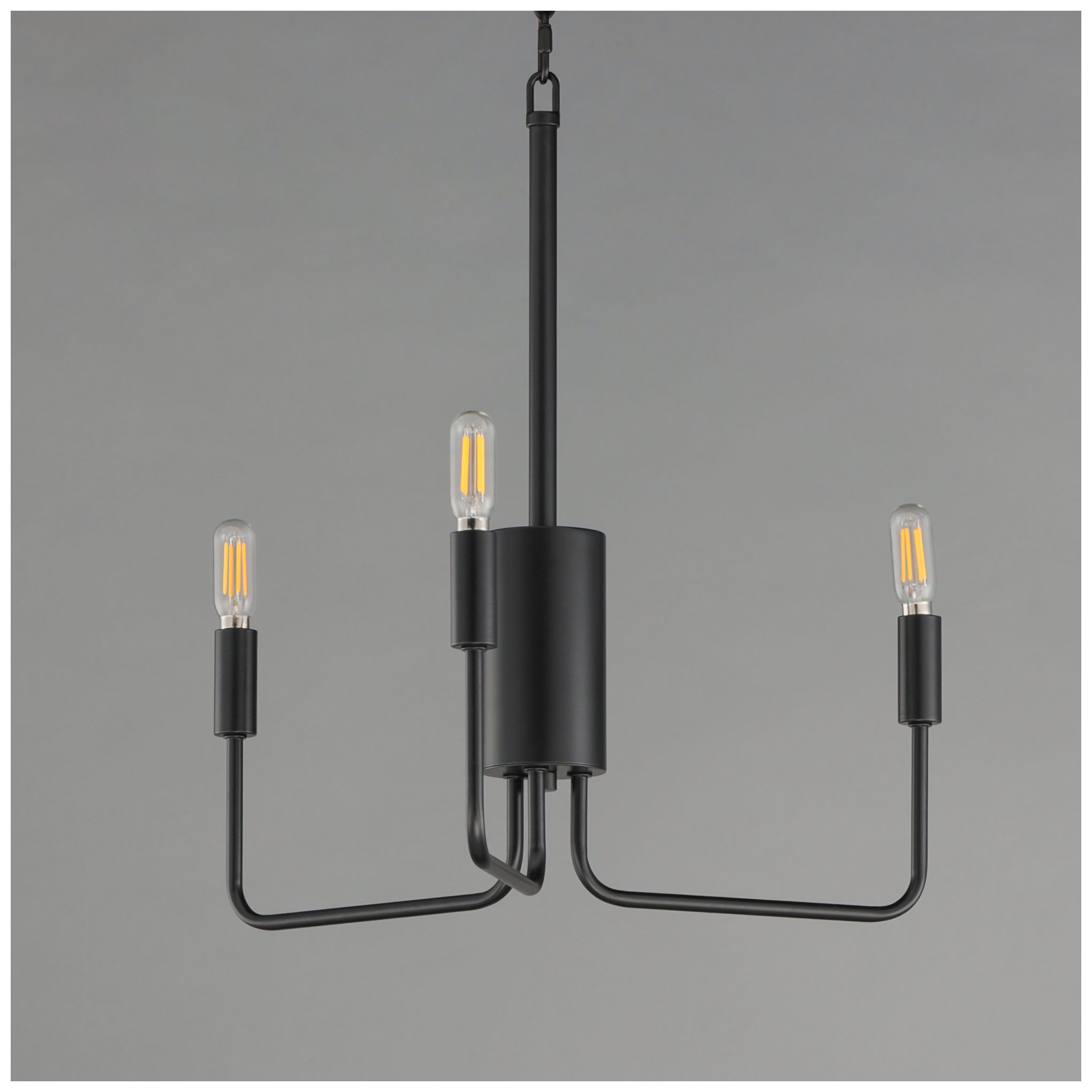 Image 3 Maxim Abner 21" Wide Black 3-Light Chandelier more views
