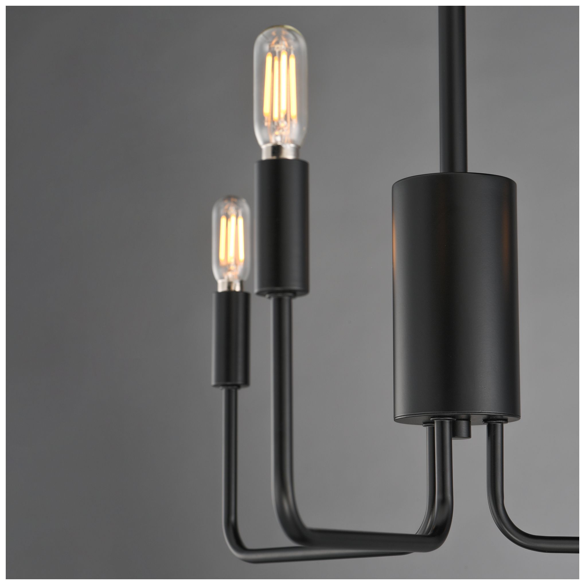 Image 5 Maxim Abner 21" Wide Black 3-Light Chandelier more views