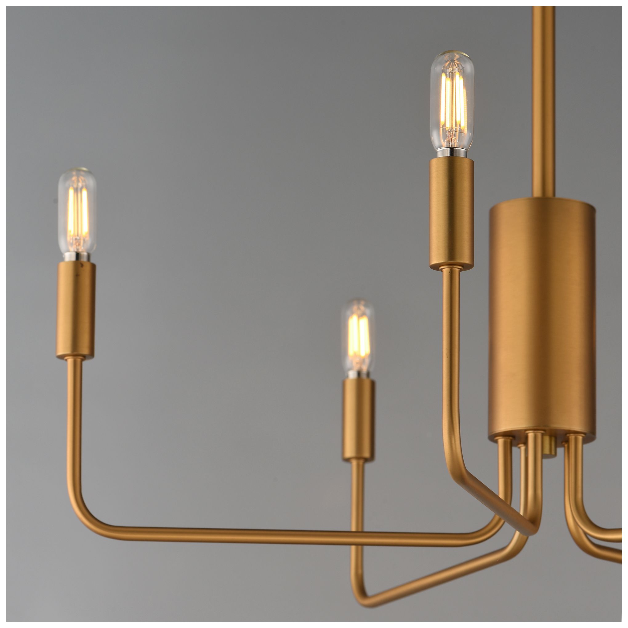 Maxim Abner 24" Wide Natural Aged Brass 5-Light Chandelier