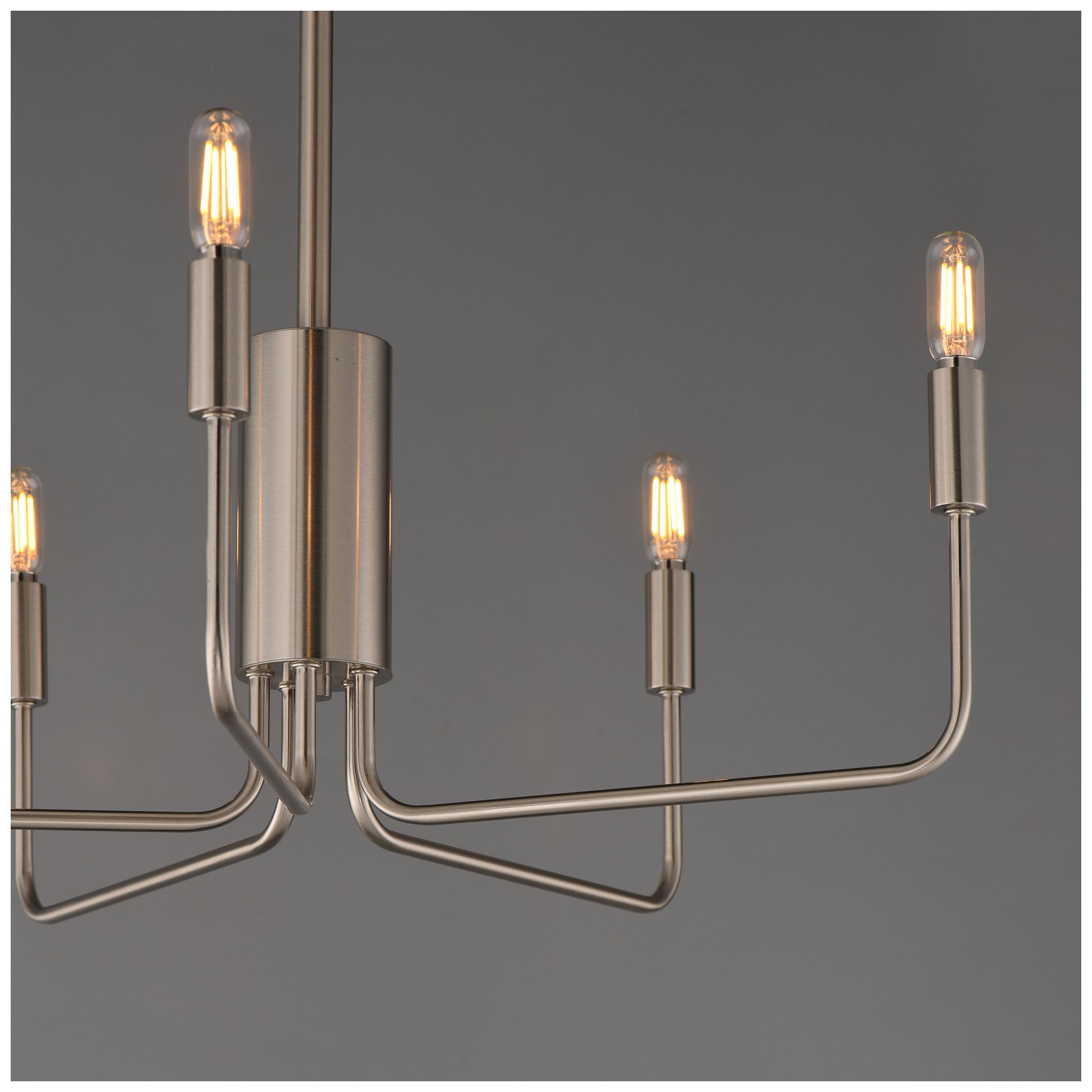 Maxim Abner 24" Wide Satin Nickel 5-Light Chandelier