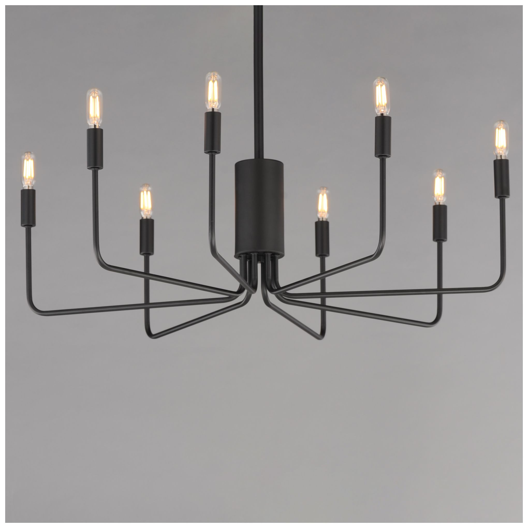 Image 3 Maxim Abner 32" Wide Black 8-Light Chandelier more views