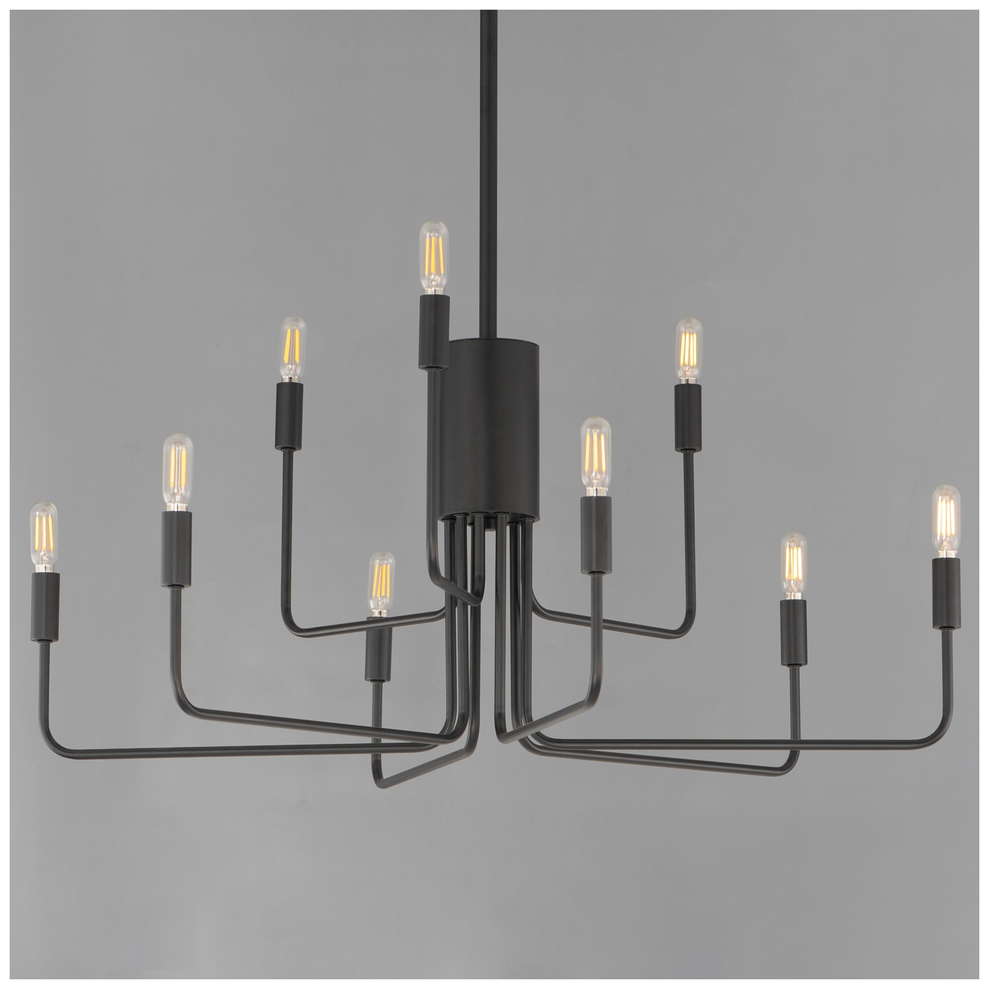 Image 2 Maxim Abner 32" Wide Black 9-Light Chandelier more views