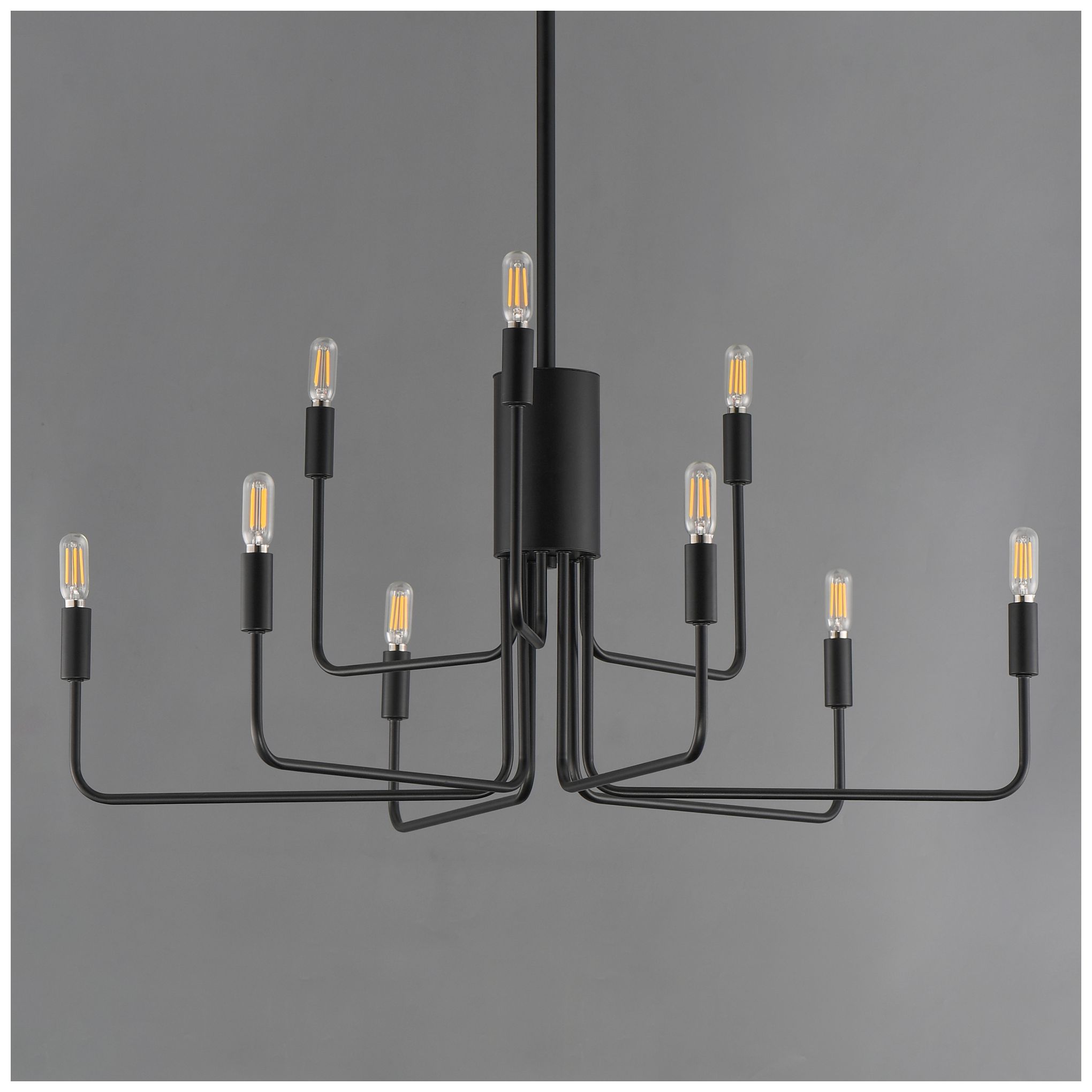 Image 3 Maxim Abner 32" Wide Black 9-Light Chandelier more views
