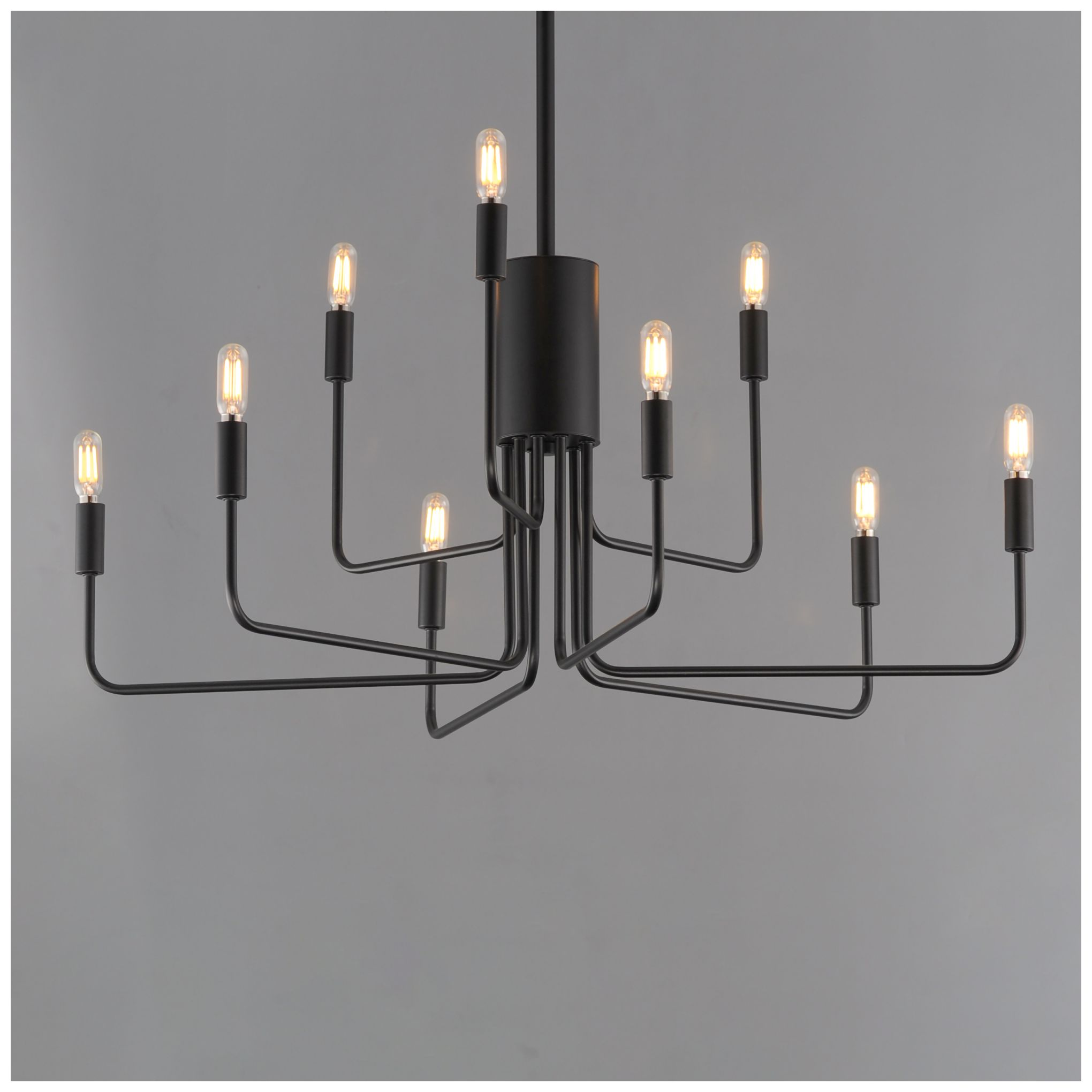 Image 4 Maxim Abner 32" Wide Black 9-Light Chandelier more views