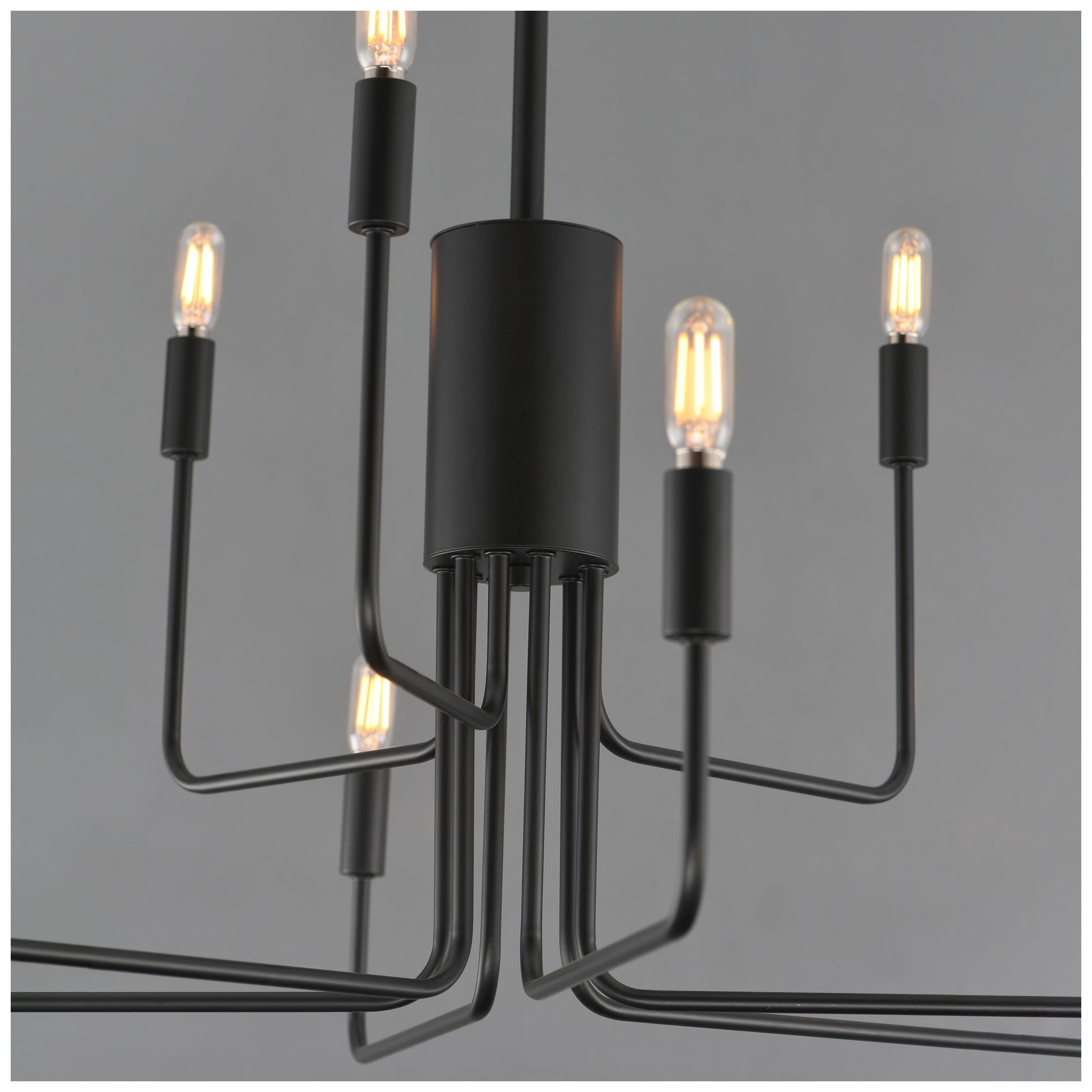 Image 6 Maxim Abner 32" Wide Black 9-Light Chandelier more views