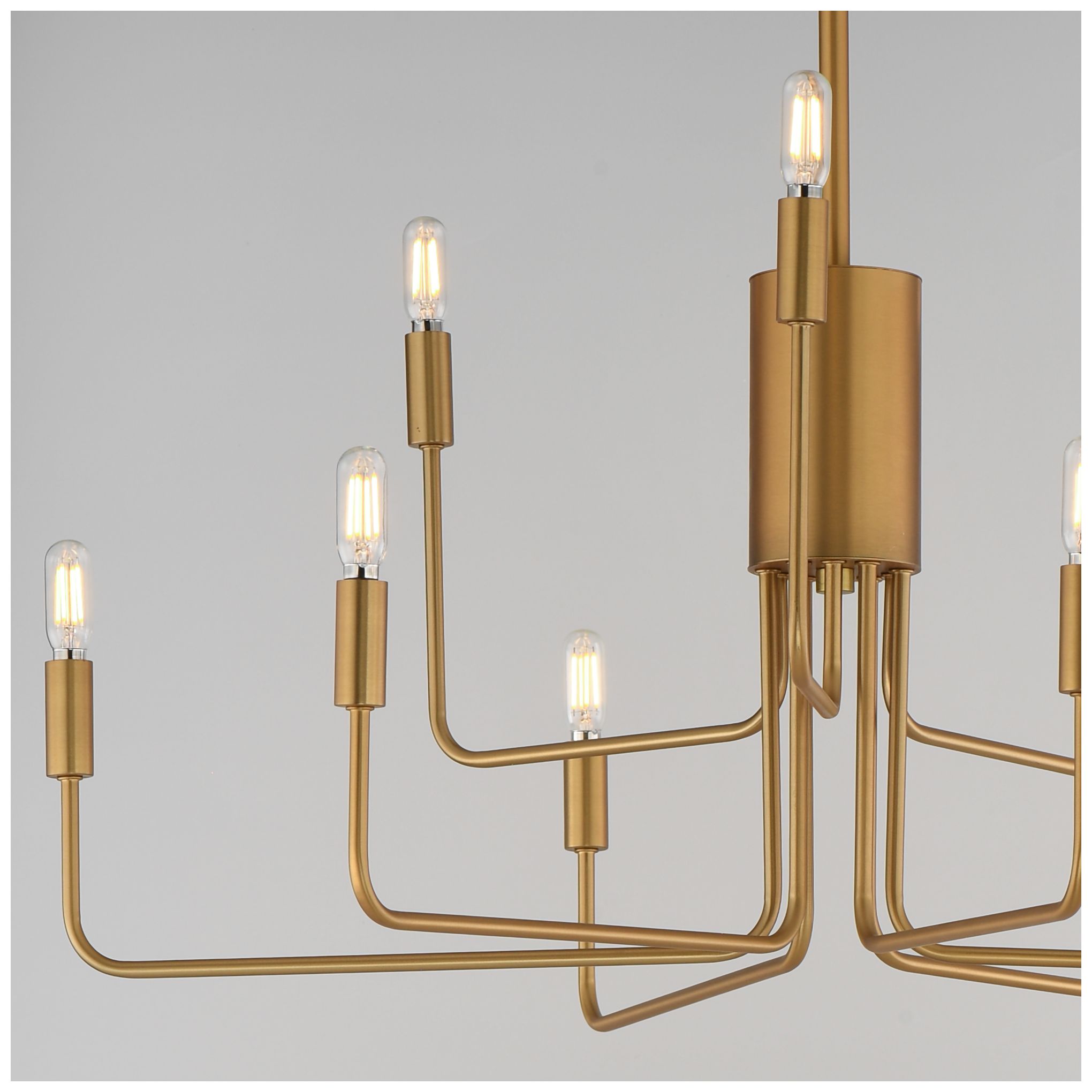 Thumbnail4 of Maxim Abner 32" Wide Natural Aged Brass 9-Light Chandelier more views