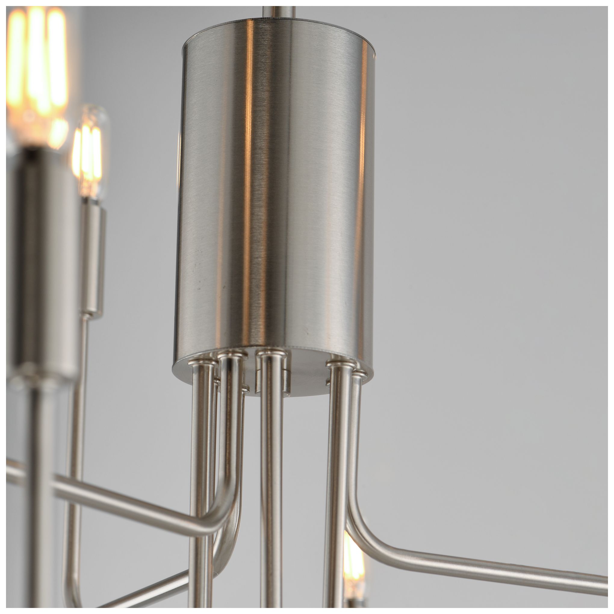 Maxim Abner 32" Wide Satin Nickel 9-Light Chandelier