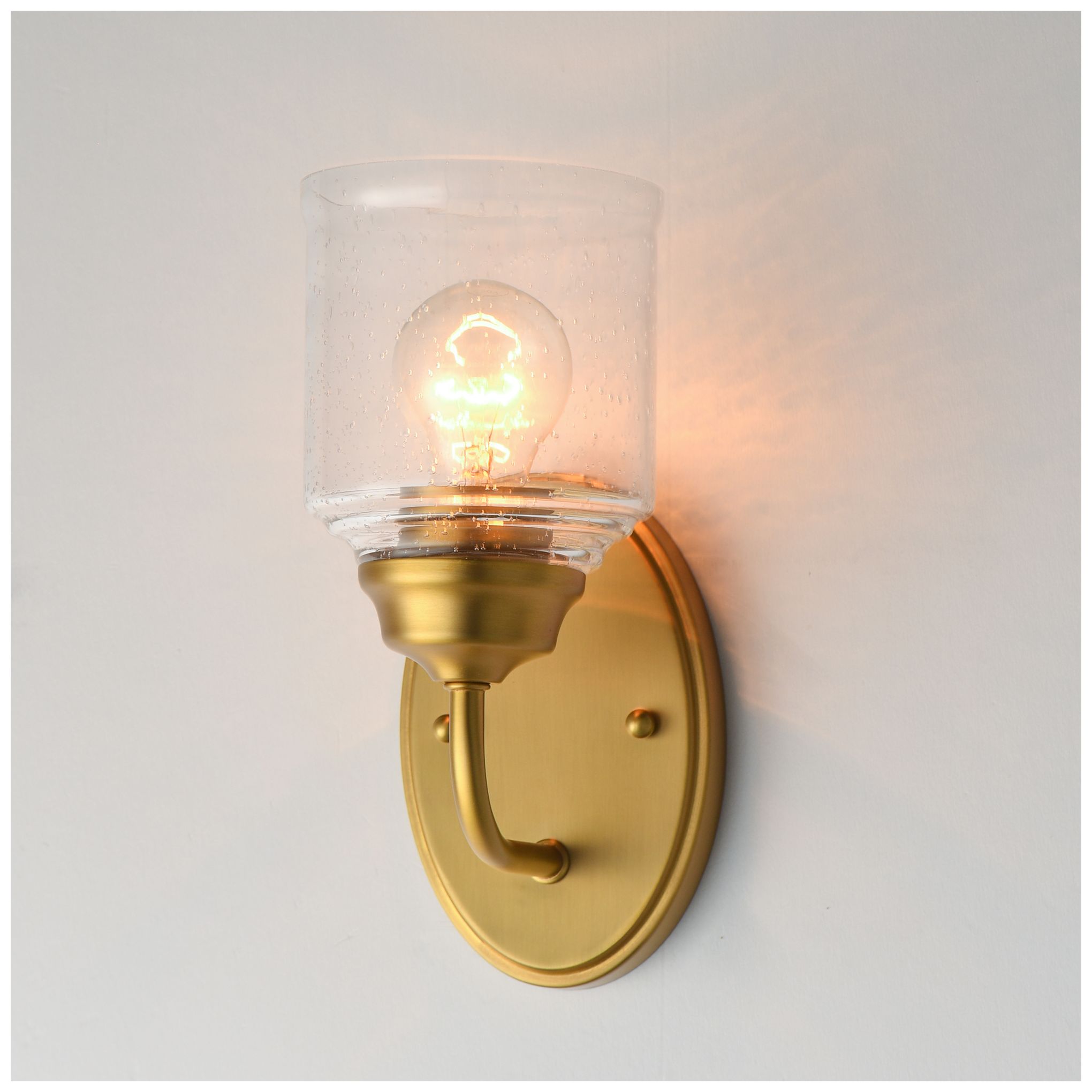 Maxim Acadia 10 1/2" High Natural Aged Brass 1-Light Wall Sconce