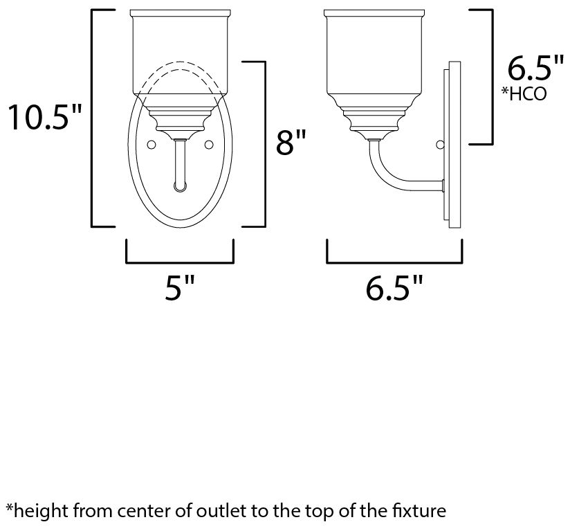 Maxim Acadia 10 1/2" High Natural Aged Brass 1-Light Wall Sconce