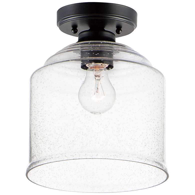 Image 1 Maxim Acadia 11.2 inch Wide Clear Glass Semi-Flush Mount Ceiling Light