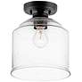 Maxim Acadia 11.2" Wide Clear Glass Semi-Flush Mount Ceiling Light