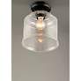 Maxim Acadia 11.2" Wide Clear Glass Semi-Flush Mount Ceiling Light