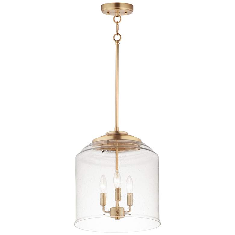 Image 2 Maxim Acadia 13 3/4" Wide Heritage Brass 3-Light Pendant