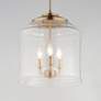 1_Maxim Acadia 13 3/4" Wide Heritage Brass 3-Light Pendant