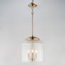3_Maxim Acadia 13 3/4" Wide Heritage Brass 3-Light Pendant more views