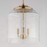 4_Maxim Acadia 13 3/4" Wide Heritage Brass 3-Light Pendant more views