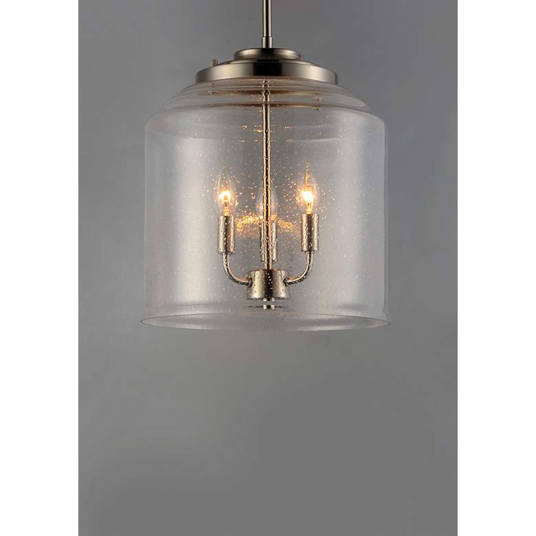 Image 3 Maxim Acadia 13 3/4" Wide Satin Nickel 3-Light Pendant more views