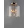 3_Maxim Acadia 13 3/4" Wide Satin Nickel 3-Light Pendant more views