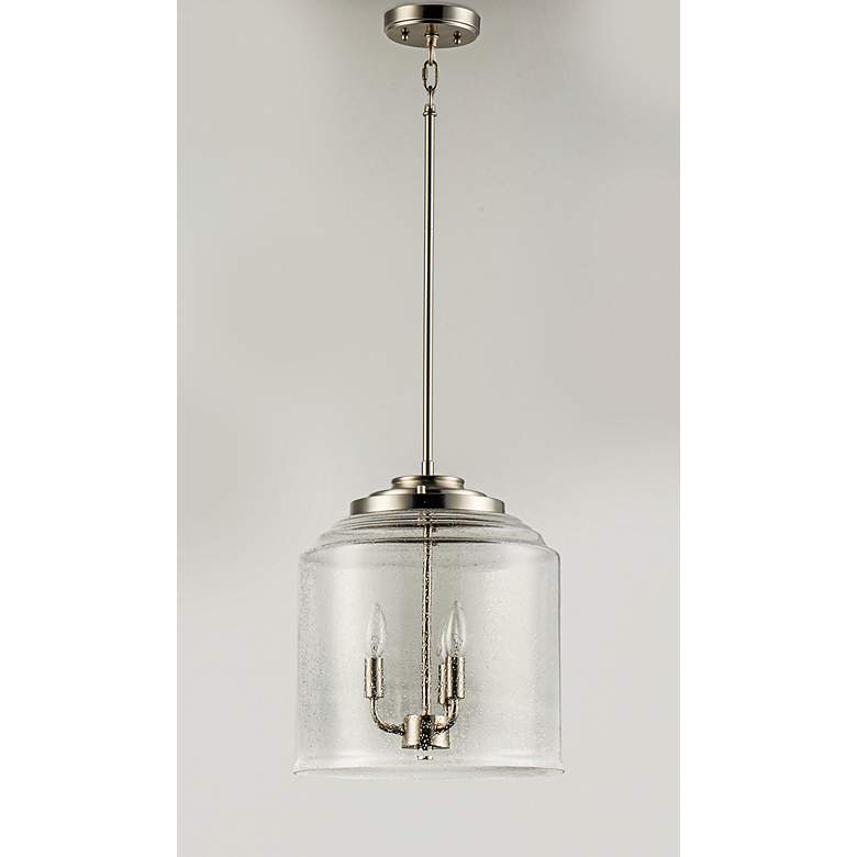 Image 4 Maxim Acadia 13 3/4" Wide Satin Nickel 3-Light Pendant more views