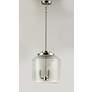 4_Maxim Acadia 13 3/4" Wide Satin Nickel 3-Light Pendant more views