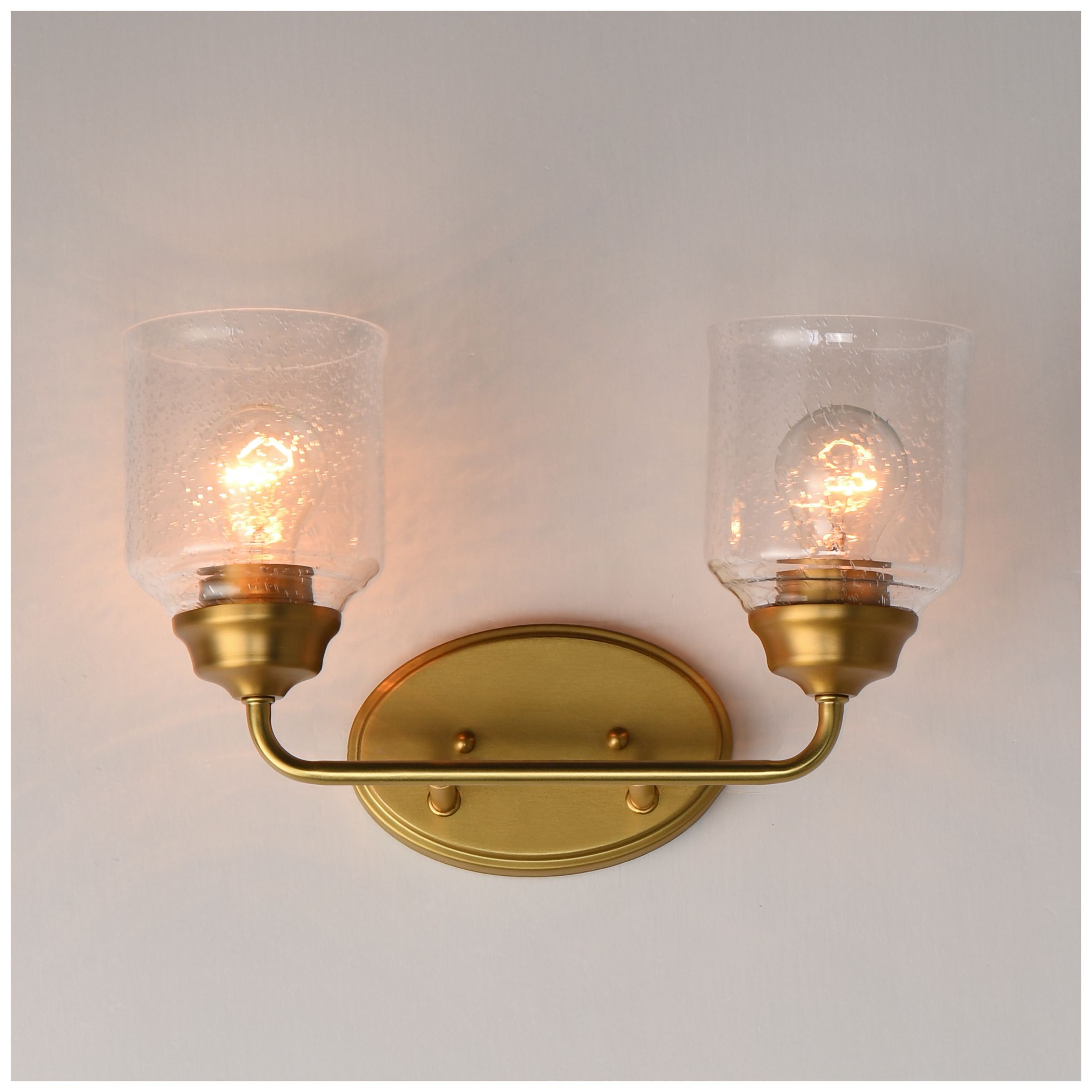 Image 3 Maxim Acadia 14 3/4" Wide Natural Aged Brass 2-Light Bath Vanity more views