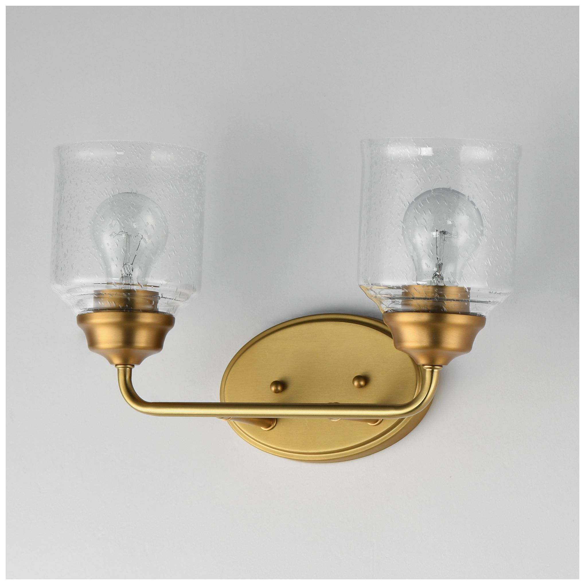 Image 4 Maxim Acadia 14 3/4" Wide Natural Aged Brass 2-Light Bath Vanity more views