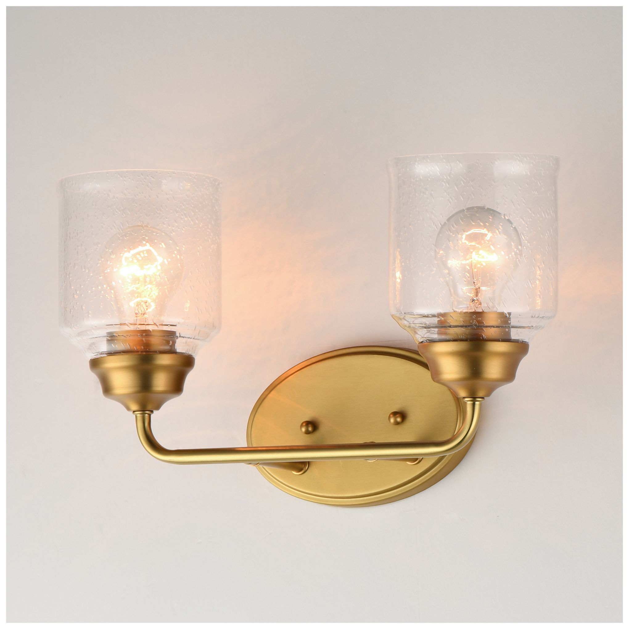 Image 5 Maxim Acadia 14 3/4" Wide Natural Aged Brass 2-Light Bath Vanity more views
