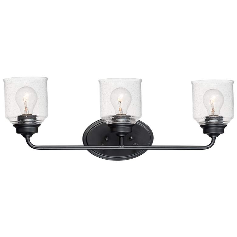 Image 1 Maxim Acadia 25 inch Wide Black 3-Light Bath Light