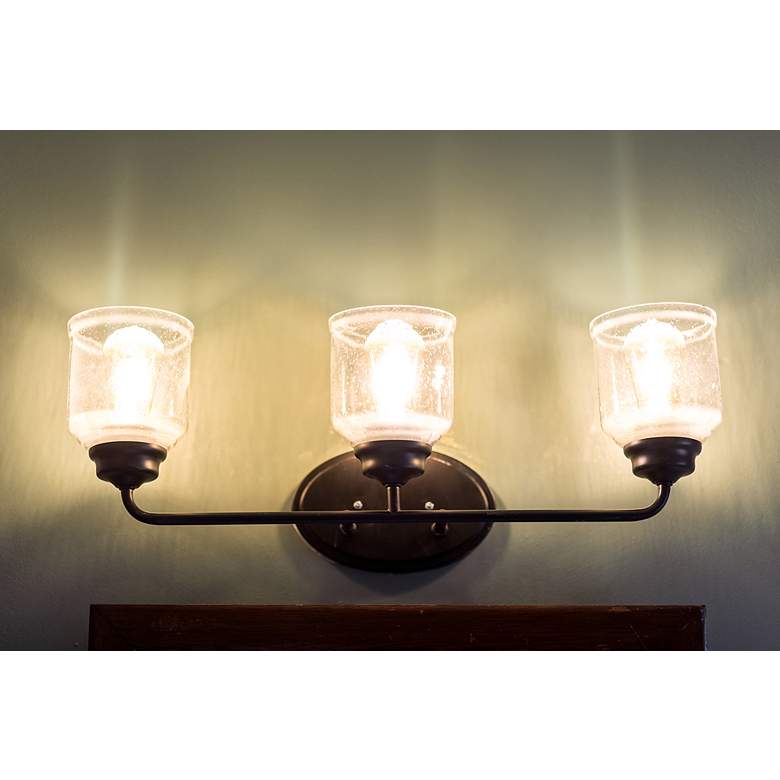 Image 5 Maxim Acadia 25" Wide Black 3-Light Bath Light more views