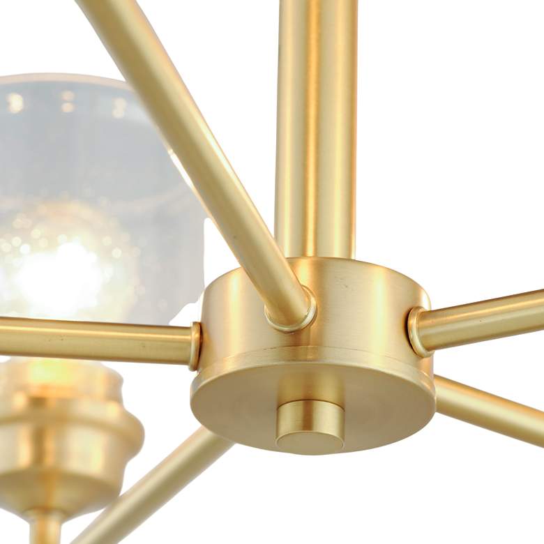 Image 6 Maxim Acadia 26" Wide 5-Light Seeded Glass and Gold Chandelier more views