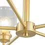 6_Maxim Acadia 26" Wide 5-Light Seeded Glass and Gold Chandelier more views