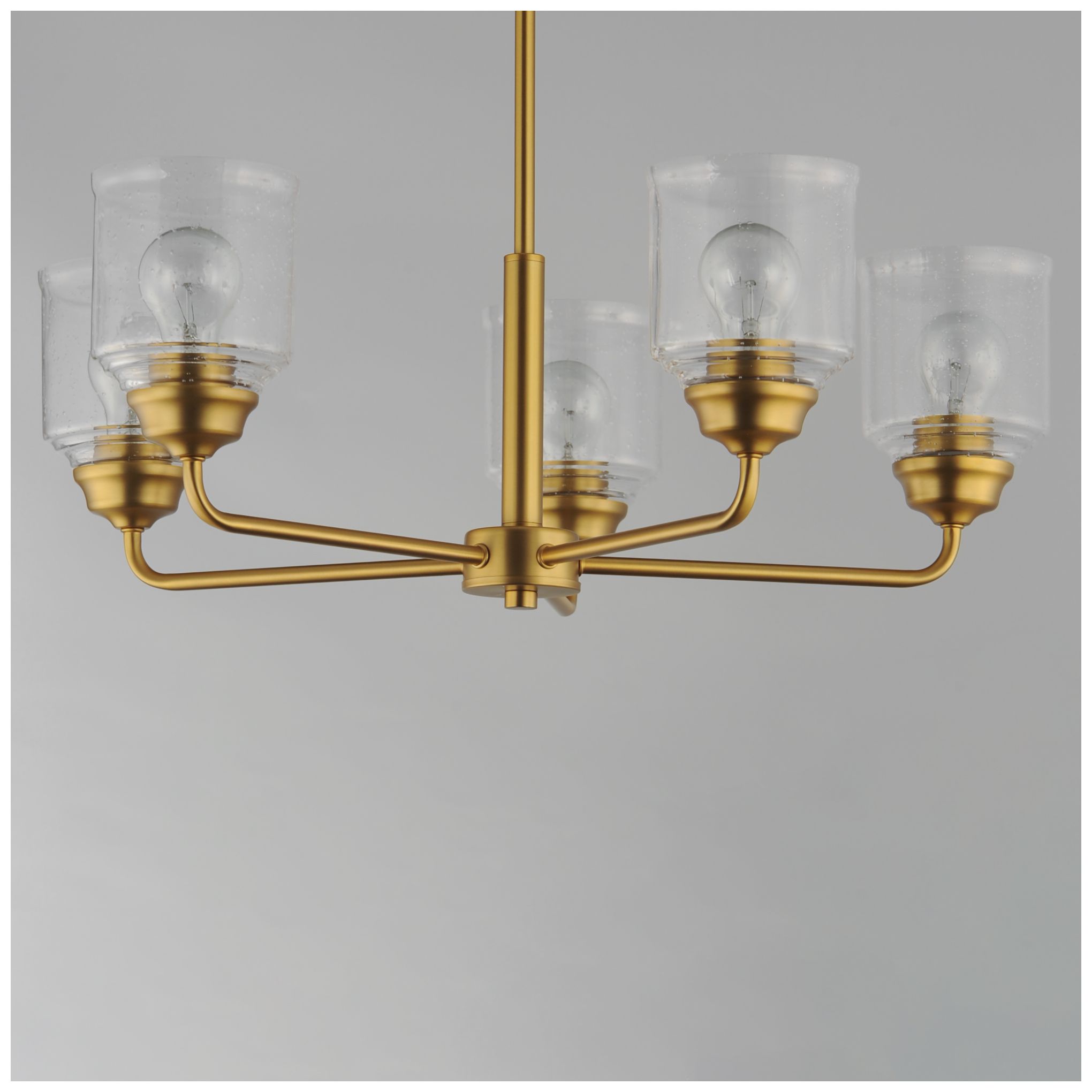 Thumbnail3 of Maxim Acadia 26" Wide Natural Aged Brass 5-Light Chandelier more views