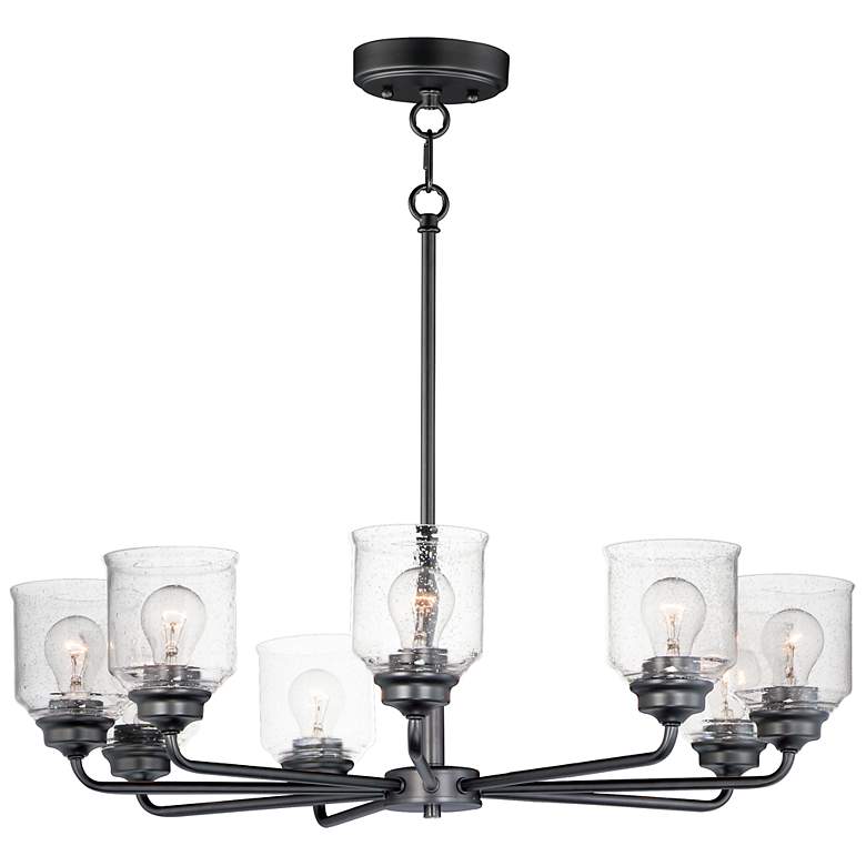 Image 2 Maxim Acadia 32" Wide Black 8-Light Chandelier