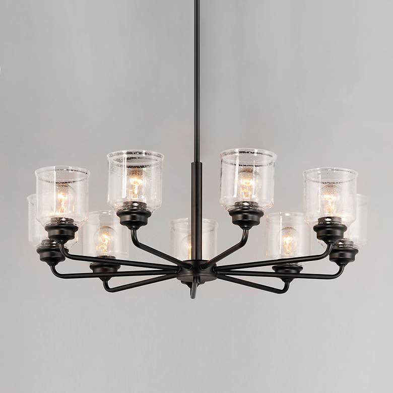 Image 1 Maxim Acadia 32" Wide Black 8-Light Chandelier